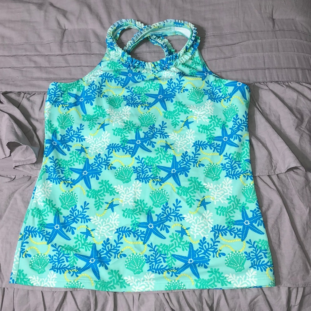 Lands’end kids starfish tankini bathing suit